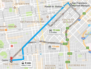 Castro by subway